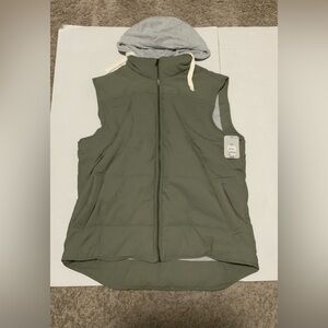 Men's George Olive Green Hooded Vest